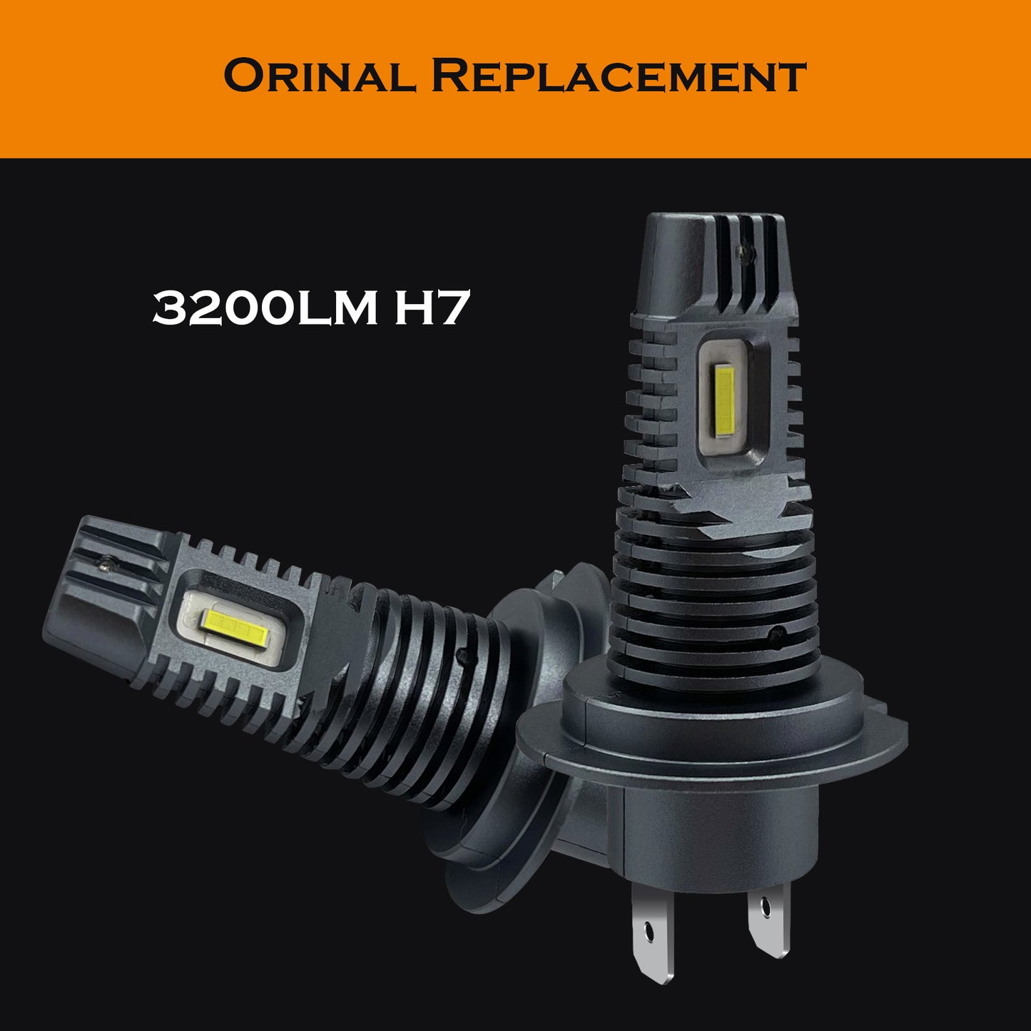 3200 lm Car LED light Conversion Kit (DR3 design) H7 Socket